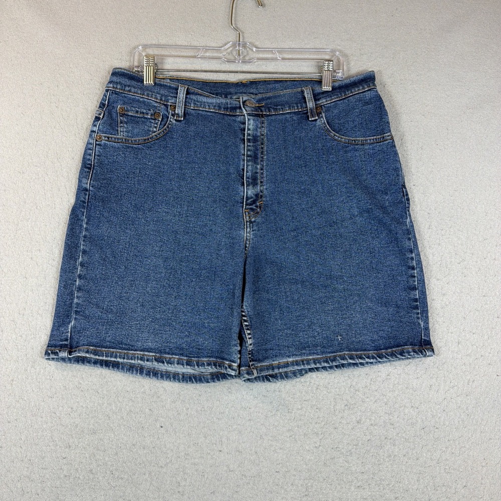 VTG Levis 550 Relaxed Fit Women's Sz 14 Denim Shorts Cotton Y2K 2001